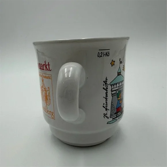 Christkindlesmarkt Nürnberg 1998 Ceramic Souvenir Mug Cup German - Picture 7 of 7